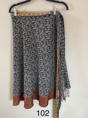 Midi Sari Wrap Skirt (8-20)